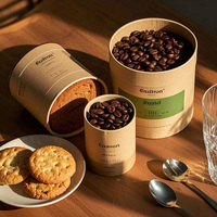 Boîte d'emballage cylindrique en papier kraft de haute qualité Emballage cadeau de parfum recyclable Expédition Tubes en papier kraft ronds