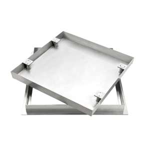 체인이있는 En124 평방 주거용 맨홀 커버 아연 도금 스틸 맨홀 커버 - Product Image 5