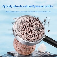 Sphère creuse en quartz pour filtre d'aquarium, support pour bactéries nitrifiantes, sac en filet pour culture de biofilm inclus, matériau de filtration