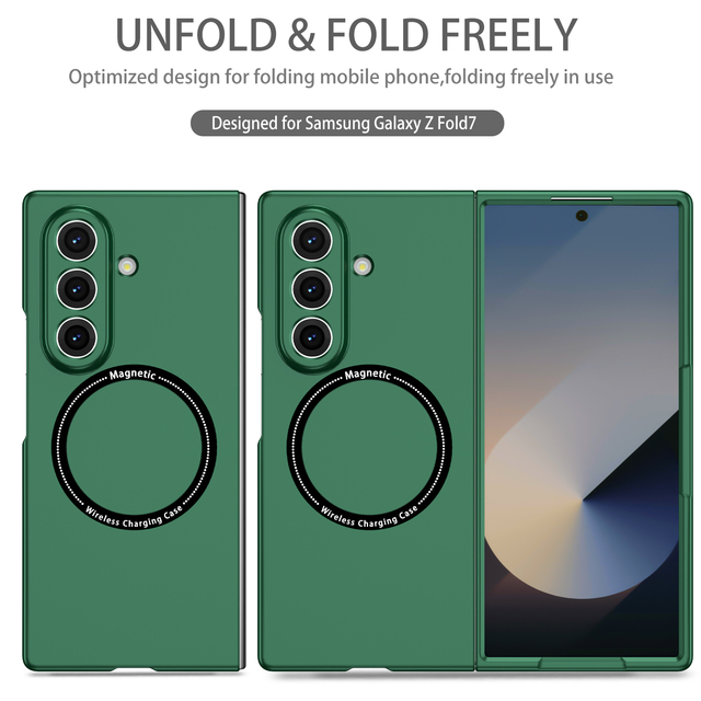 Ultra Thin Skin Feel Case for Samsung Galaxy Z Fold 8Ultra for Magnetic Wireless Charging Fold 7 Fold 6 Fold 5 Fold4 Fold3 Cover