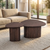 Table basse en MDF multifonctionnelle créative en promotion pour salon, table basse ronde