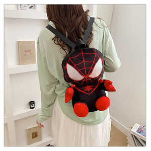 Nouveauté transfrontalière 2025 Sac à dos double épaule pour enfants, <span class=keywords><strong>cartable</strong></span> de dessin animé, sac en polaire à motif de poupée anime, sac à dos Monstres - Product Image 5