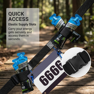 Custom Elastic Adjustable Lightweight Nylon Running <strong>Race</strong> Number Belt for <strong>Marathon</strong> Triathlon-Custom Logo Fitness Equipment - Product Image 3
