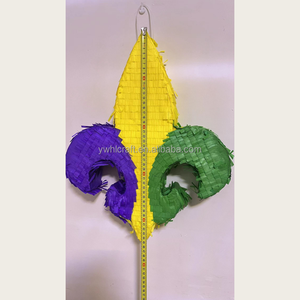 Trouvez la Piñata personnalisée HLC pour le Mardi Gras, fournitures de fête, Piñata Fleur de Lys avec confettis pour événements de carnaval, décoration de fête, décoration de jeu - Product Image 4