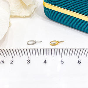 WENCHI S925 จี้เงินพร้อมลูกปัดขนาด 7-10 มม. DIY อุปกรณ์เสริมไข่มุกสร้อยคอผู้หญิงแบบเรียบง่ายสีขาวทองรุ่น 10429 จีน - Product Image 4