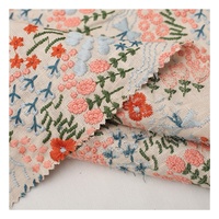Tissu en dentelle brodée 100% coton avec techniques tricotées Style uni pour mariage Textiles de maison sacs vêtements pour filles