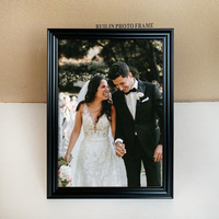 Cadre photo noir et marron de haute qualité en gros, idéal pour les photos de mariage, les portraits de mariage et la photographie de couple