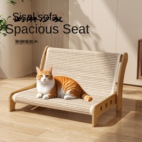 Griffoir pour chat extra large en panneau de densité, ne laisse pas de débris, conception intégrée, utilisable toute l'année