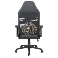 Chaise de bureau ergonomique haut de gamme en cuir pour gamer, chaise d'ordinateur de course avec fonction massage, hauteur de siège réglable et pivotante