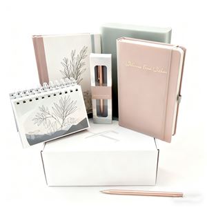 Tùy chỉnh in ấn A5 PU da máy tính xách tay manifest Wellness Tạp Chí Nhật Ký với khẳng định bàn lịch Hộp Quà Tặng thiết lập - Product Image 4