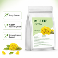 Kantong Teh Piramid Daun Mullein Kering 1g 30 Buah Infus Herbal Campuran Kelas Atas Mendukung Ketenangan dan Kenyamanan