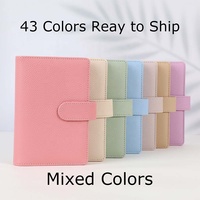 Yihe Meilleure Vente Planner à Reliure 6 Anneaux Dorés en Cuir Grainé A6 avec Fermoir à Feuilles Mobiles pour l'École Noël Anniversaire