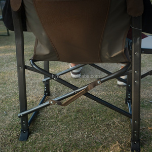 Sedia da <span class=keywords><strong>Campeggio</strong></span> Pieghevole Portatile con Braccioli Rigidi, Leggera e di Grandi Dimensioni, con Tavolino Laterale - Product Image 4