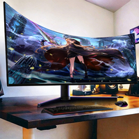 Écran de jeu incurvé 34 pouces 3440*1440 144Hz 4K, moniteur LCD ultra-large, écran d'ordinateur, écran LED pour le trading