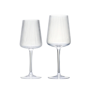 Ly Sóng Dày Dặn Hạt Dọc Đơn Giản Phong Cách Bắc Âu Ly Rượu Vang Đỏ Ly Tráng Miệng Nước Ép Nho Sâm Banh Màu Trắng - Product Image 4