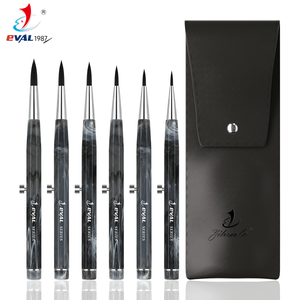 Professional Art Supplies Retractable Patent Design 6pcs Round Shape Painting <strong>Brush</strong> Plastic Handle <strong>Paint</strong> <strong>Brushes</strong> for <strong>Artists</strong> - Product Image 1
