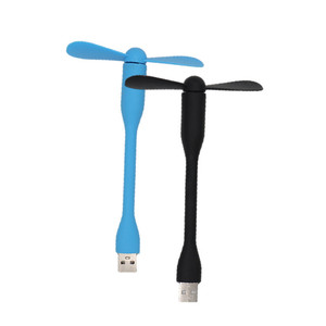 Promotion Gifts Custom Logo 2-in-1 USB Mini Fan Plastic PVC USB Powered Cooler Fan for Laptop Use Stock