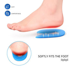 Tacco a Forma di U Cuscino Inserti di <span class=keywords><strong>Scarpe</strong></span> per la Fascite plantare Mal di Tacco Sperone Osseo e Achille Tallone Del Gel Del Silicone Tazze comfort del piede Pad - Product Image 5