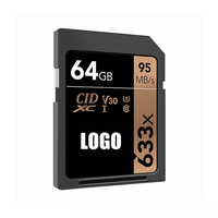 Kartu SD Plastik CID Kustom Kecepatan Tinggi 16GB 32GB 64GB untuk Navigasi GPS Kelas10 UHS-I U3 Garansi 2 Tahun