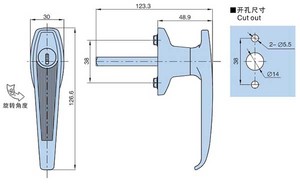 YH9681 Cylindre de <span class=keywords><strong>serrure</strong></span> de porte en métal de haute qualité Distribution en gros bon marché - Product Image 2
