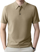 T-shirt polo décontracté à manches courtes pour homme, col rabattu, boutonné, nouvelle collection été 2025, transfrontalier