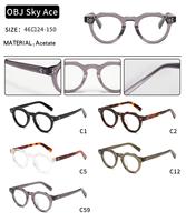 Nuevas Gafas de Acetato Clásicas Personalizadas de Calidad, Monturas Ópticas con Marco Grueso