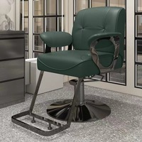 Fauteuil de Barbier Haut de Gamme pour Salon de Coiffure, Inclinable et Rotatif, Chaise de Rasage et de Coiffure pour Barbier