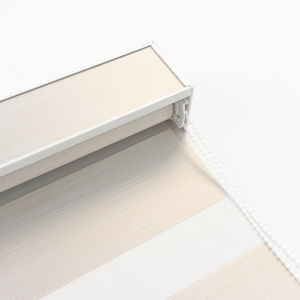 Trắng thời trang phòng khách ngày và đêm trong nhà hai lớp cơ giới thông minh Điện Wifi hai lớp cửa sổ ngựa vằn bóng râm - Product Image 4