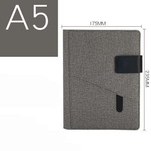 A6 Kraft chương trình nghị sự máy tính xách tay <span class=keywords><strong>2025</strong></span> softcover Debossed logo trắng thư mục trình bày với kinh doanh khe cắm thẻ - Product Image 1