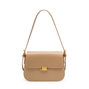 Bolso de Hombro Estilo Vintage Francés para Mujer, Bolso de Mano de Cuero Genuino, Bolso Cruzado Estructurado de Lujo, Bolso Cuadrado Pequeño - Product Image 5