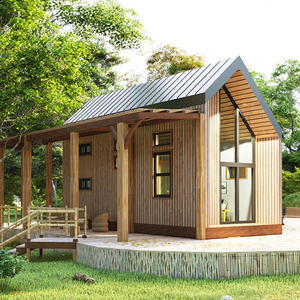Cabaña Prefabricada Pequeña de Diseño Moderno y Rápida Instalación con Paneles SIP para Jardines, Casas, Patios Traseros, Mini Villa, Casa Prefabricada de Madera - Product Image 1