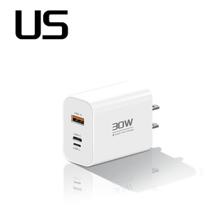 Pd เครื่องชาร์จเร็ว30W USB-A USB-C อะแดปเตอร์เสียบชาร์จ USB-L สำหรับ iPhone Android eu/us/uk ที่ชาร์จติดผนัง - Product Image 5