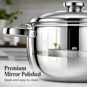 6pcs Lightweight Home Kitchen Product Anti-rust Stainless Steel <b>Cookware</b> Full Pots <b>Set</b> for Global Bulk Importer Daily Use - Product Image 4
