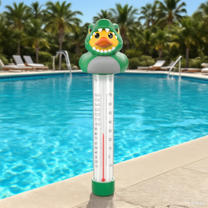 Thermomètre <span class=keywords><strong>de</strong></span> piscine flottant portable en plastique écologique et sûr, en forme d'animal <span class=keywords><strong>de</strong></span> dessin animé, fabriqué en usine OEM - Product Image 5