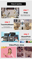 Cabina de Fotos Inteligente Moderna y Sencilla 2026, con Marco Metálico, para Bodas y Fiestas, Compatible con iPad y DSLR, con Estuche