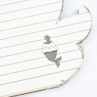 Cuaderno exquisito de PVC para niña y estudiante, lindo 13*18cm, caballito de mar, gato, pez, forma, cubierta láser, cuaderno de bobina, cuaderno lindo y exquisito