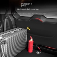 Tapis de protection en cuir pour coffre, panneau de porte arrière, autocollants de pare-chocs, protection antidérapante arrière pour Audi Q7 E-tron