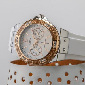 <span class=keywords><strong>Reloj</strong></span> Cronógrafo <span class=keywords><strong>Guess</strong></span> W1053L1 <span class=keywords><strong>Nuevo</strong></span> para Mujer, Correa de Silicona de 20 mm, Caja de Acero Inoxidable, Resistente al Agua 50 m, Movimiento de Cuarzo - Product Image 4