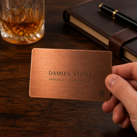 Kartu Nama NFC Stainless Steel Custom, Cetak Letterpress, Ukiran Laser, Hadiah Perusahaan Mewah, Personalisasi Digital Pintar