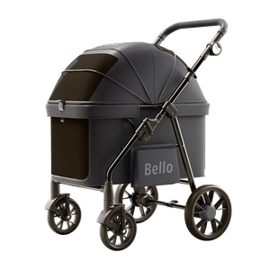 Bello thiết kế mới có thể gập lại vật nuôi Xe đẩy cho chó lớn 4 bánh xe cao cấp du lịch tàu sân bay - Product Image 2