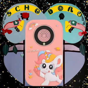Fotocamera per Bambini Unicorno Rosa con Supporto MicroSD, per Ragazze, Apprendimento e Gioco, Doppia Fotocamera, Lettore Musicale, Regalo per Compleanno e Festività - Product Image 2