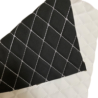 Cuero sintético a la moda, sintético, acolchado, bordado de Pvc