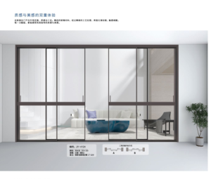 Chất lượng cao 10-Series nhôm-kính cửa trượt cho phòng ngủ và khách sạn đảm bảo một môi trường sống yên tâm - Product Image 4