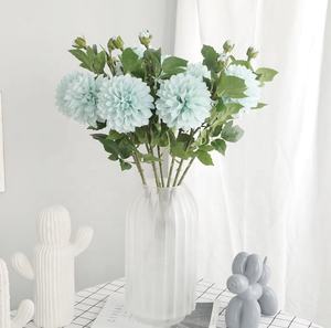 <span class=keywords><strong>Z</strong></span>-1081 минималистичный стиль, искусственный шелк, 2 головы, Бордовые цветы для украшения дома - Product Image 4