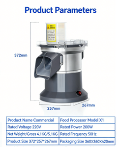 Cortador Multifuncional <span class=keywords><strong>de</strong></span> Verduras y Frutas, Rebanador <span class=keywords><strong>de</strong></span> <span class=keywords><strong>Cebolla</strong></span>, Motor Eléctrico, Triturador/Cortador <span class=keywords><strong>de</strong></span> Patatas con Cabezal <span class=keywords><strong>de</strong></span> Corte - Product Image 3