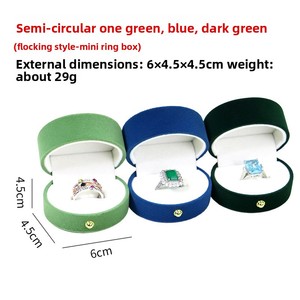 Nhung hộp đồ trang sức Du Lịch Tinh Tế Mini nhung trái tim lục giác vòng lưu trữ hộp mới dễ thương đồ trang sức đám cưới <span class=keywords><strong>container</strong></span> - Product Image 6