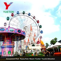 Grande Roue Géante de 30m pour Parc d'Attractions, 18 Cabines, Équipement Électrique pour Parc Thème Extérieur
