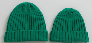 Mới Đến Chất Lượng Cao Màu Rắn Mẹ Và Bé Biểu Tượng Tùy Chỉnh Cotton Dệt Kim Beanie Hat Beanie Ấm Hat Cho Phụ Nữ Và Trẻ Em - Product Image 3