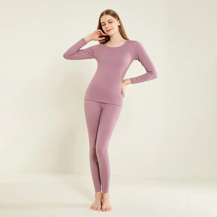 저렴한 공장 가격 세트 여성 레이스 따뜻한 긴 존스 레이디 열 속옷 고품질