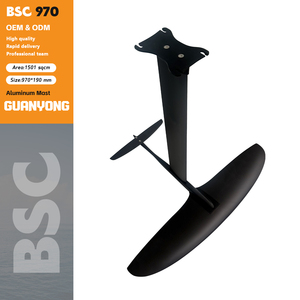 Planche de surf à foil en aluminium et fibre de carbone ultralégère GY BSC 970, wingfoil, hydrofoil - Stable, écologique, unisexe, pour les eaux océaniques - Product Image 1